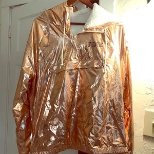 Victoria's Secret PINK rose gold anorak